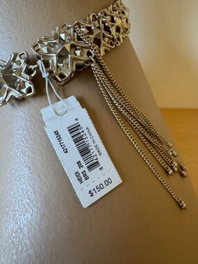 Kendra Scott Heidi Brass Color Choker Necklace Tassel NWT $150